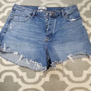 Abercrombie and Fitch Women Jeans Shorts Curve Love The Dad